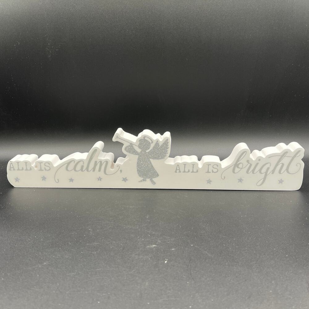 All is Calm All is Bright Christmas Sign - Quill to Paper by Sixtrees